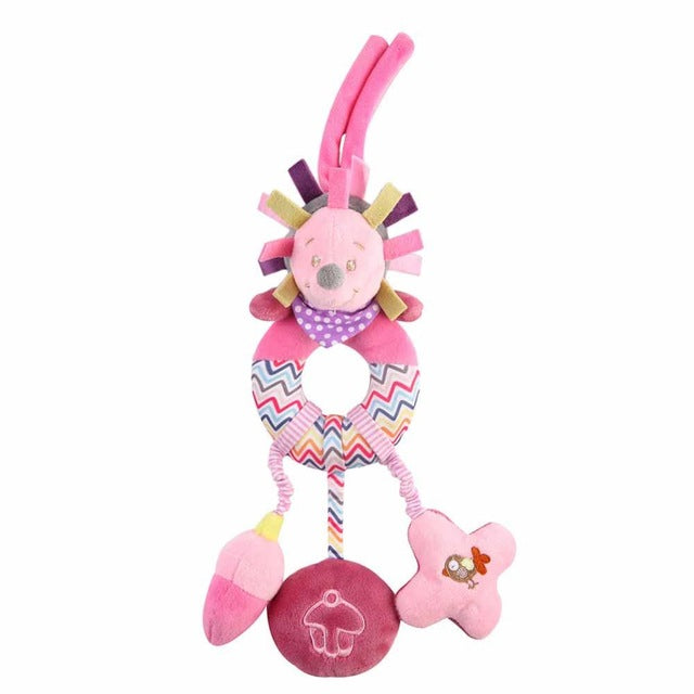 Newborn Baby Cute Rattles Soother Toys Baby Stroller Pram Bed Hanging Toys Kids Plush Educational Toys Baby Funny Teether Toy