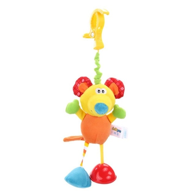 Newborn Baby Cute Rattles Soother Toys Baby Stroller Pram Bed Hanging Toys Kids Plush Educational Toys Baby Funny Teether Toy