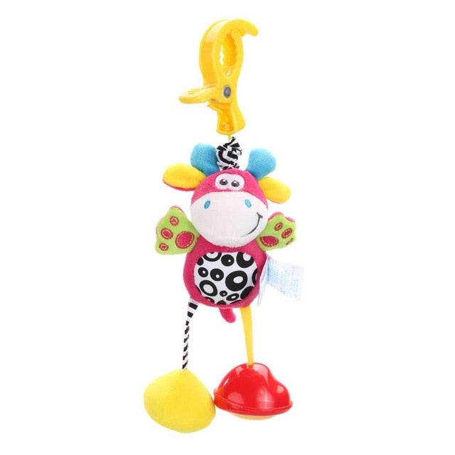 Newborn Baby Cute Rattles Soother Toys Baby Stroller Pram Bed Hanging Toys Kids Plush Educational Toys Baby Funny Teether Toy