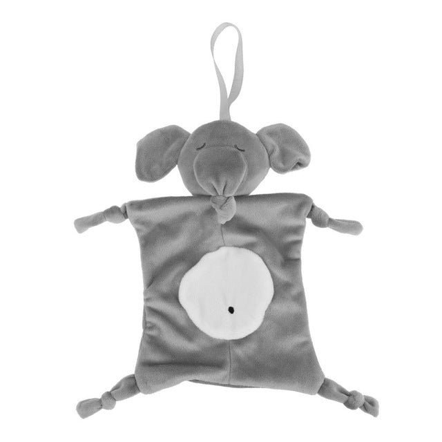 Newborn Baby Cute Playmate Plush Doll Toys Kids Cartoon Animals Hand Bells Rattles Toy Baby Teether Kids Teething Toys For Baby