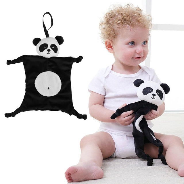 Newborn Baby Cute Playmate Plush Doll Toys Kids Cartoon Animals Hand Bells Rattles Toy Baby Teether Kids Teething Toys For Baby