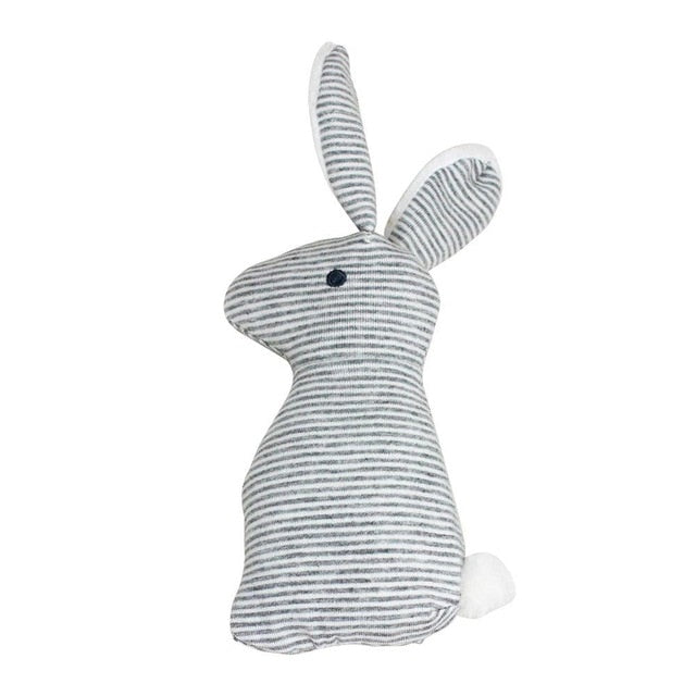 Newborn Baby Cute Playmate Plush Doll Toys Kids Cartoon Animals Hand Bells Rattles Toy Baby Teether Kids Teething Toys For Baby