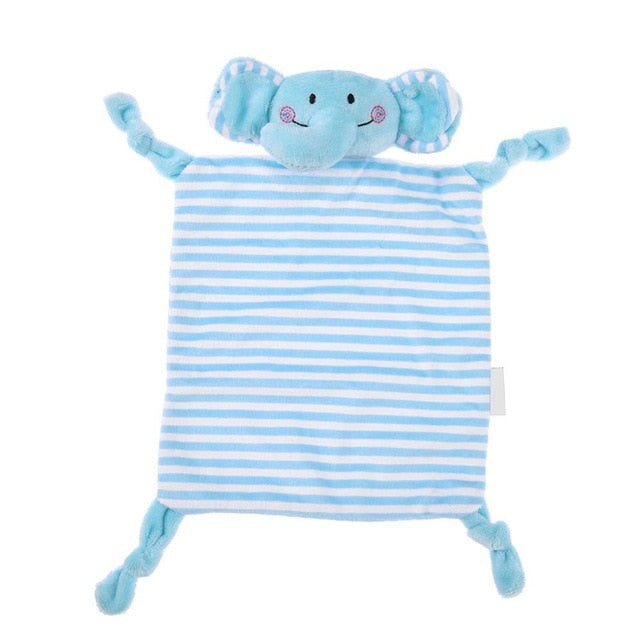 Newborn Baby Cute Playmate Plush Doll Toys Kids Cartoon Animals Hand Bells Rattles Toy Baby Teether Kids Teething Toys For Baby