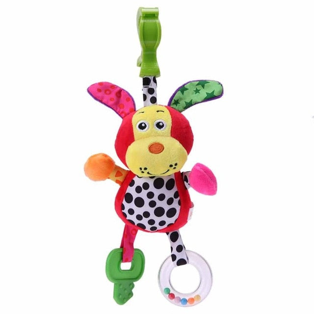 Newborn Baby Cute Rattles Soother Toys Baby Stroller Pram Bed Hanging Toys Kids Plush Educational Toys Baby Funny Teether Toy