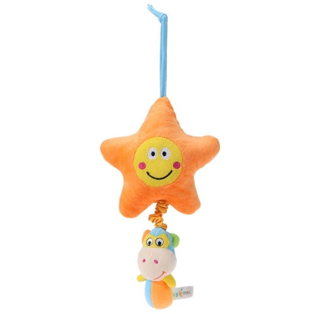 Newborn Baby Cute Rattles Soother Toys Baby Stroller Pram Bed Hanging Toys Kids Plush Educational Toys Baby Funny Teether Toy