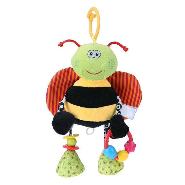 Newborn Baby Cute Rattles Soother Toys Baby Stroller Pram Bed Hanging Toys Kids Plush Educational Toys Baby Funny Teether Toy