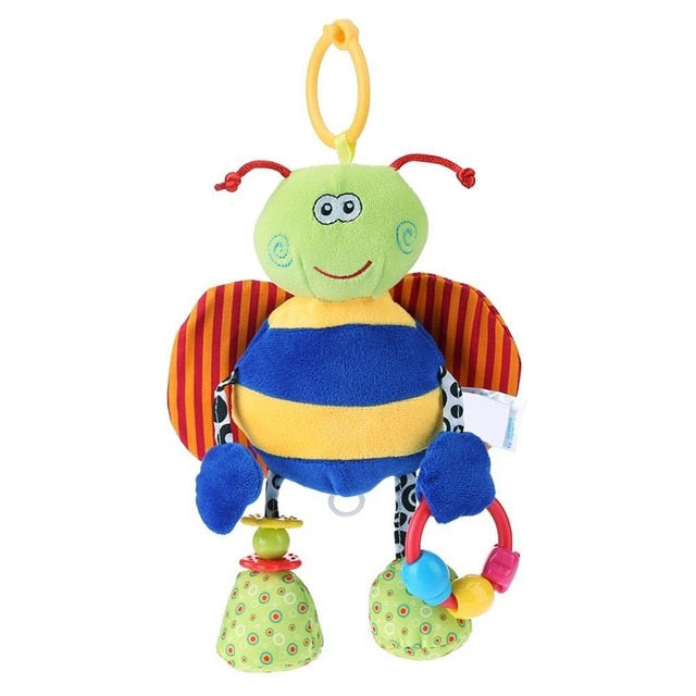 Newborn Baby Cute Rattles Soother Toys Baby Stroller Pram Bed Hanging Toys Kids Plush Educational Toys Baby Funny Teether Toy