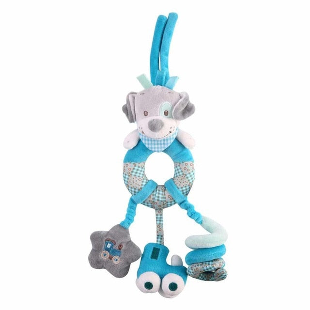 Newborn Baby Cute Rattles Soother Toys Baby Stroller Pram Bed Hanging Toys Kids Plush Educational Toys Baby Funny Teether Toy