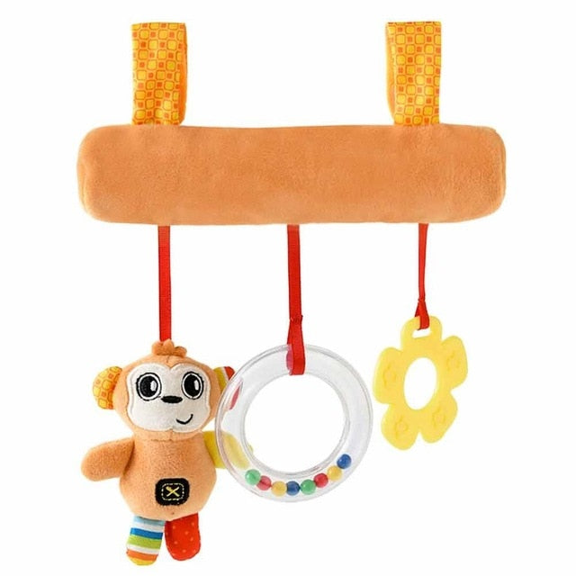 Newborn Baby Cute Rattles Soother Toys Baby Stroller Pram Bed Hanging Toys Kids Plush Educational Toys Baby Funny Teether Toy