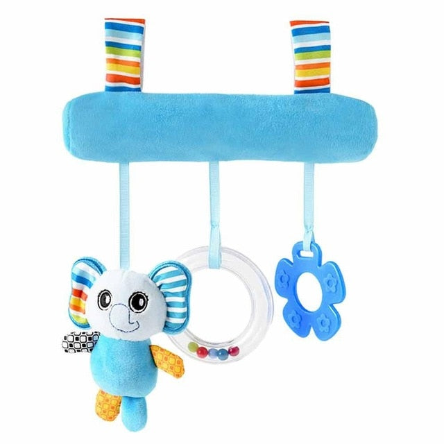 Newborn Baby Cute Rattles Soother Toys Baby Stroller Pram Bed Hanging Toys Kids Plush Educational Toys Baby Funny Teether Toy