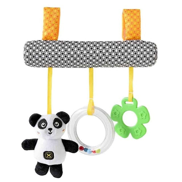 Newborn Baby Cute Rattles Soother Toys Baby Stroller Pram Bed Hanging Toys Kids Plush Educational Toys Baby Funny Teether Toy