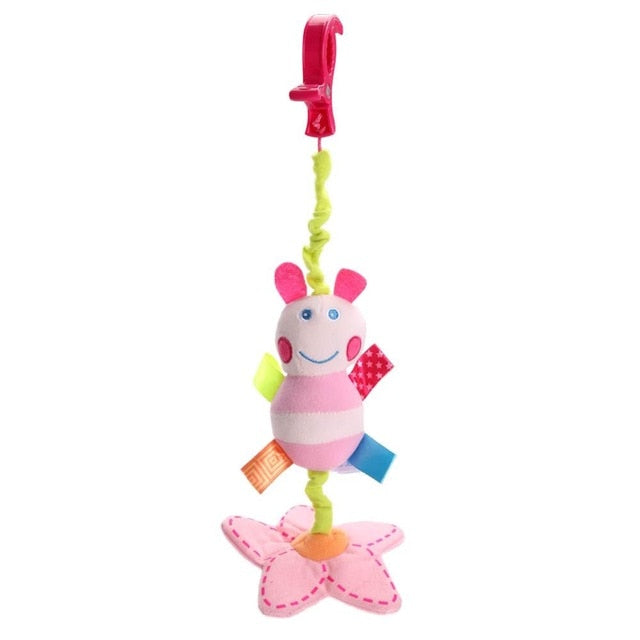 Newborn Baby Cute Rattles Soother Toys Baby Stroller Pram Bed Hanging Toys Kids Plush Educational Toys Baby Funny Teether Toy