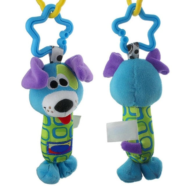 Newborn Baby Cute Playmate Plush Doll Toys Kids Cartoon Animals Hand Bells Rattles Toy Baby Teether Kids Teething Toys For Baby