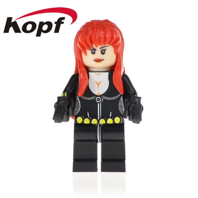 Legoings Minifigured Super Heroes Black Widow Gamora Captain America Riddler Magik Spider-Man Toys For Children Gift PG1698