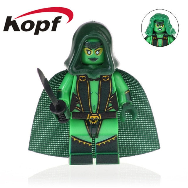 Legoings Minifigured Super Heroes Black Widow Gamora Captain America Riddler Magik Spider-Man Toys For Children Gift PG1698